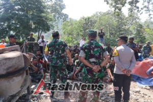 Tim Wasev Sterad Apresiasi Kinerja Satgas TMMD Kodim 1625/Ngada di Kecamatan Riung Barat