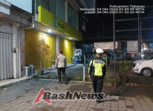 Piket Fungsi Polsek Kediri Dipimpin Pawas  Laksanakan Blue Light Patrol (BLP)