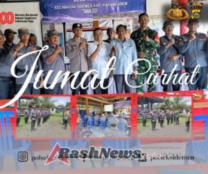 Jumat Curhat Polsek Sidemen, Linmas Jadi Garda Terdepan Di Lingkungan Desa