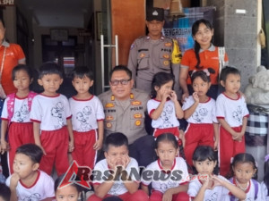 Polsek Tegallalang Terima Kunjungan Edukasi Anak-Anak TK Negeri Pembina Sebatu