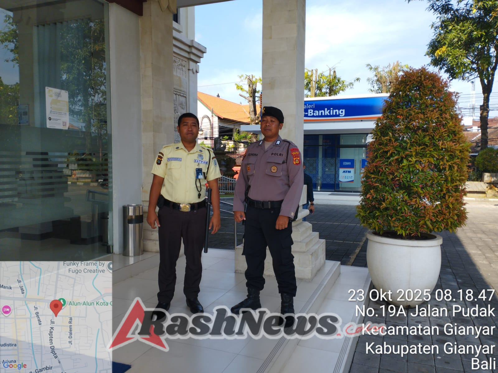 Sat Pamobvit Polres Gianyar Intensifkan Pengamanan di Obyek Vital Perbankan