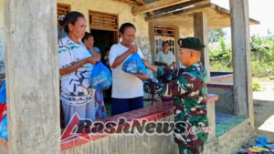 Jumat Berkah Satgas Pamtas Yonarmed 12 Kostrad: Berbagi Kasih di Tanah Perbatasan