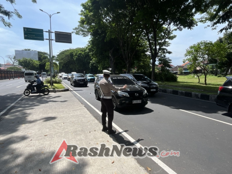Polres Bandara Ngurah Rai Intensifkan Pengaturan Arus Lalu Lintas, Pastikan Kelancaran Akses Menuju Bandara