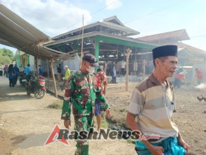 Pasar Kecamatan Lambu Jadi Lebih Bersih Berkat Aksi Jumat Bersih Babinsa dan Muspika