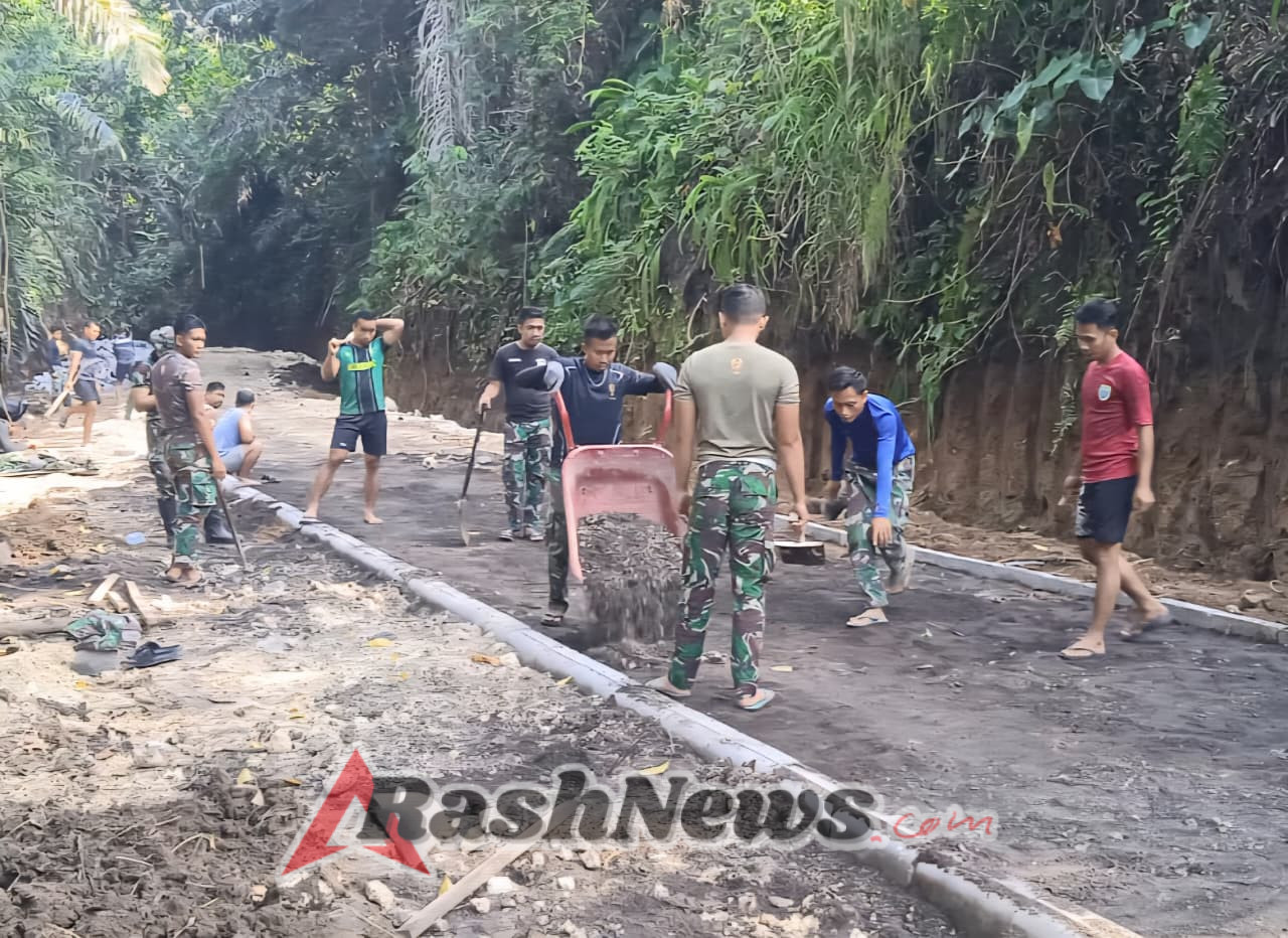 Pengerjaan TMMD Ke-126 Kodim 1611/Badung Capai 31,5% untuk Pembangunan Infrastruktur Jalan