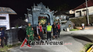 Dukung Kemajuan Olahraga, Danramil Nusa Penida Hadiri  Pembukaan Bola Voli Batukandik Cup II