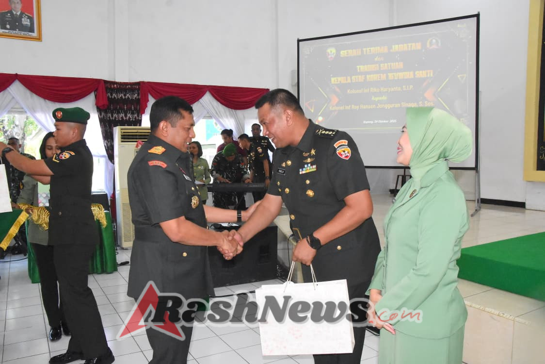Danrem 161/WS; Selamat Melanjutkan Tugas Pengabdian di Tempat yang Baru Kepada Kolonel Inf Riko.