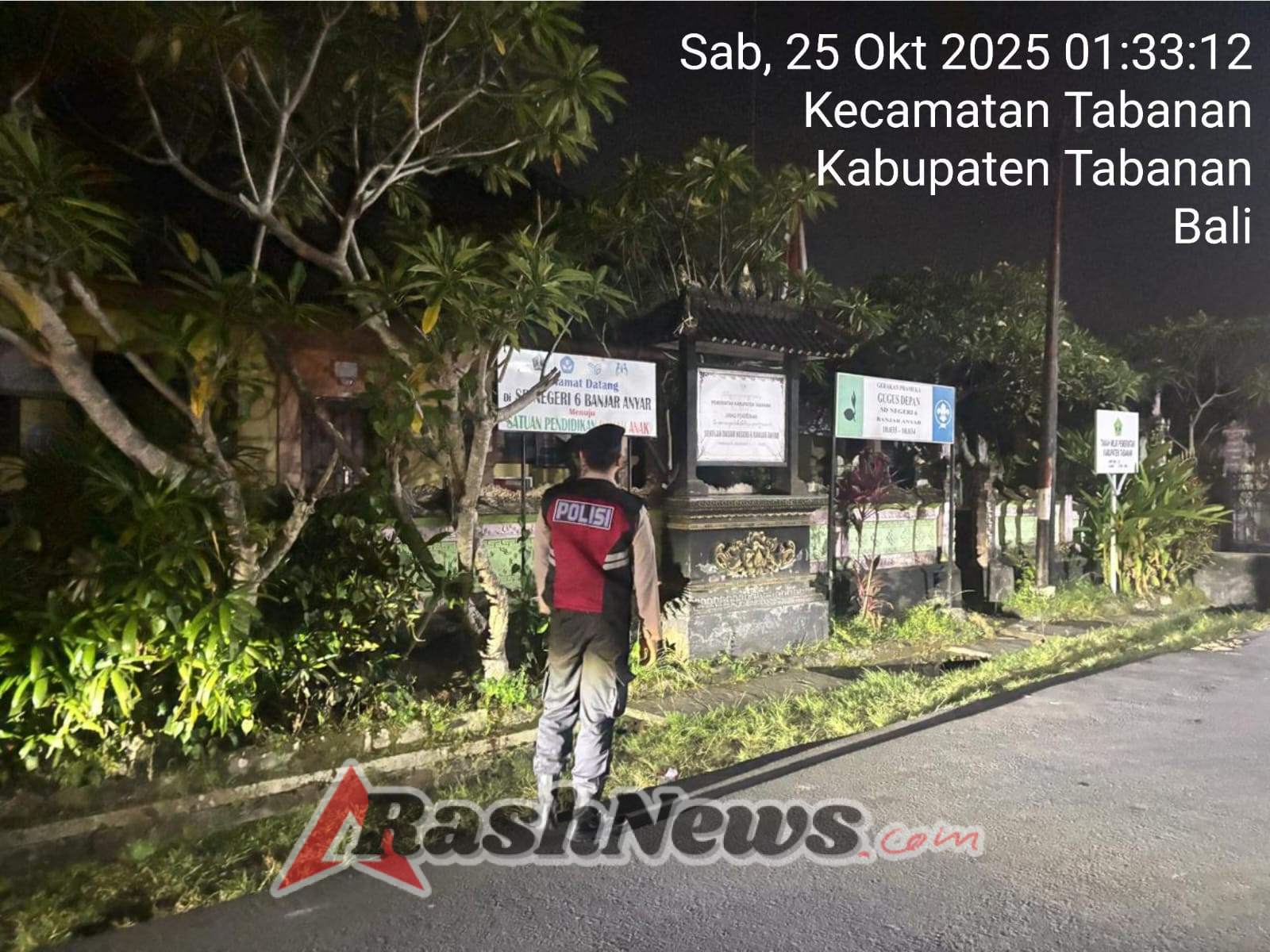 Sat Samapta Polres Tabanan Gelar Patroli Jalan Kaki Subuh, Pastikan Situasi Kamtibmas Tetap Kondusif