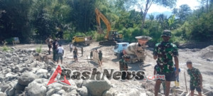 TMMD Kodim 1625/Ngada Terus Kebut Pekerjaan Fisik Bendungan Panondiwal