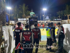Polsek Nusa Penida Amankan Turnamen Volly Batukandik Cup II