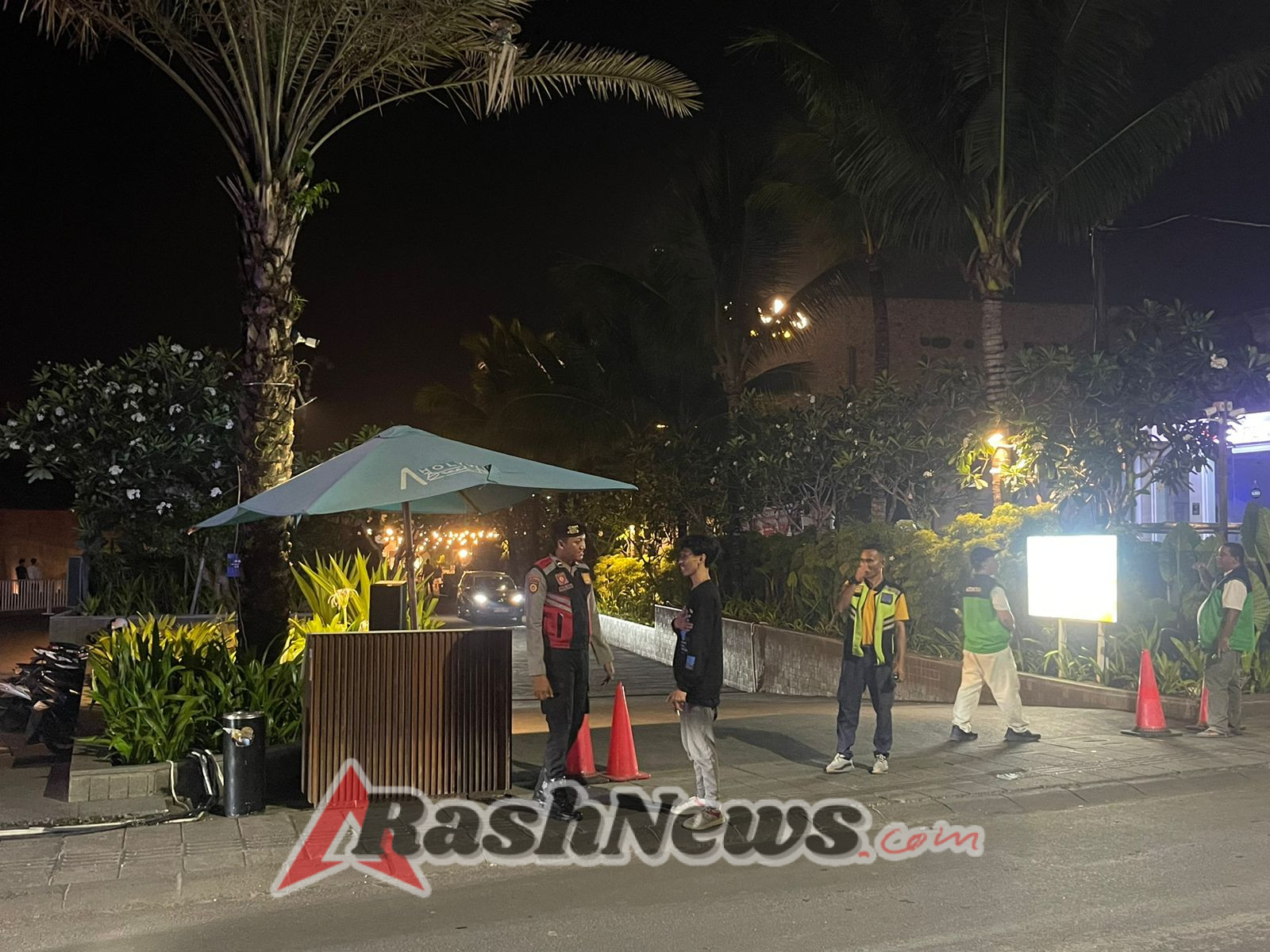 Malam Minggu Polsek Kuta Utara Patroli Di Kawasan  Wisata.