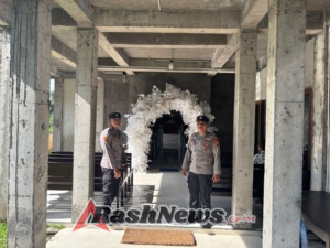 Polsek Selemadeg barat laksanakan pengamanan Ibadah Misa Minggu Umat Kristen di Gereja Betesda Lalanglinggah