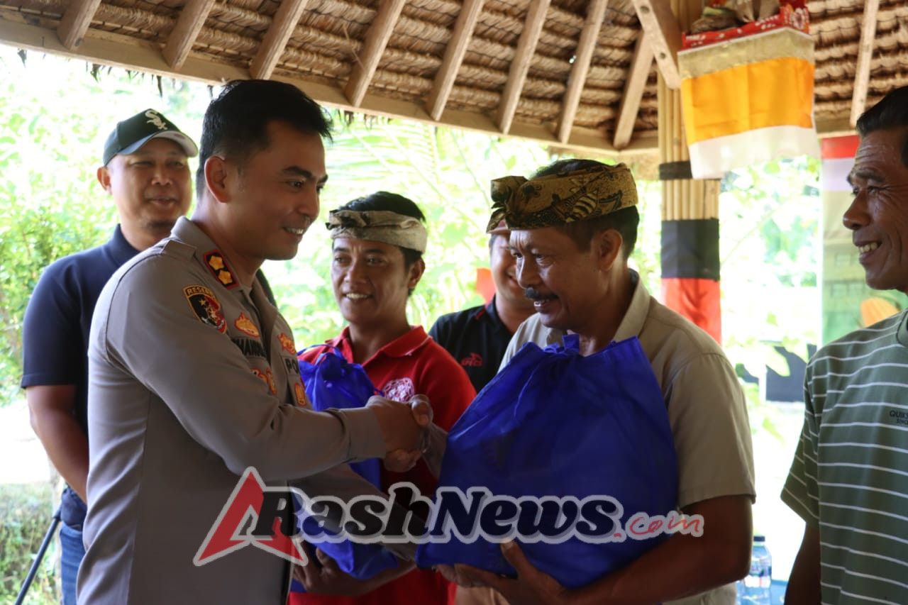 Polres Gianyar Gelar Minggu Kasih, Dukung Program Swasembada Pangan Melalui Penanaman Jagung dan Baksos di Desa Bakbakan