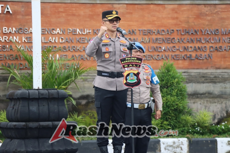Kapolres Karangasem Pimpin Apel, Tekankan Kesiapan Launching SPPG dan Antisipasi Karhutla
