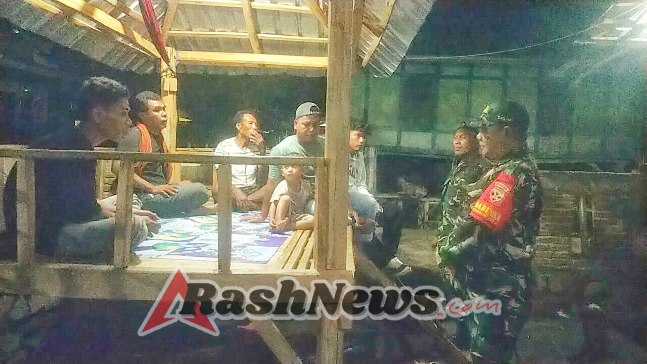 Kolaborasi Koramil dan Masyarakat Kelurahan Kolo Perkuat Keamanan Malam di Kota Bima