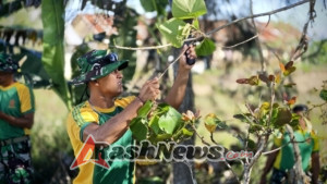 Tumbuhkan Semangat Kepedulian, Pos Fohuk Ajak Pelajar Piebulak Karya Bakti Bersama
