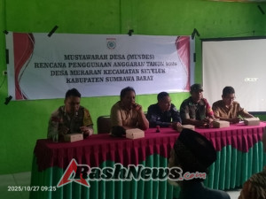 Babinsa Bersama Warga Bahas Arah Pembangunan Desa Meraran Tahun 2026