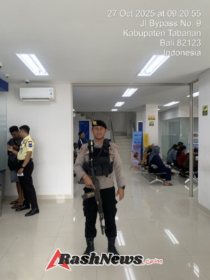Sat Samapta Polres Tabanan Laksanakan Pengamanan Obyek Vital, Wujud Pelayanan Prima Polri kepada Masyarakat