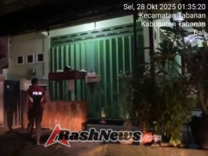 Patroli Jalan Kaki Subuh Perintis Presisi Sat Samapta Polres Tabanan, Jaga Kondusifitas Kota Saat Warga Terlelap