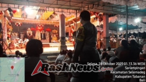 Garda terdepan Polri, Bhabinkamtibmas Ds Serampingan Pengamanan Dewa Yadnya