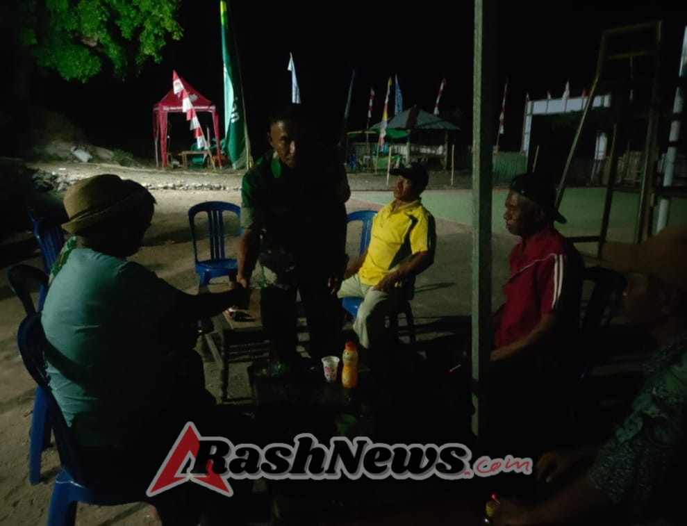 Patroli Babinsa Desa Tolotangga Imbau Pemuda Hindari Narkoba dan Selalu Musyawarah