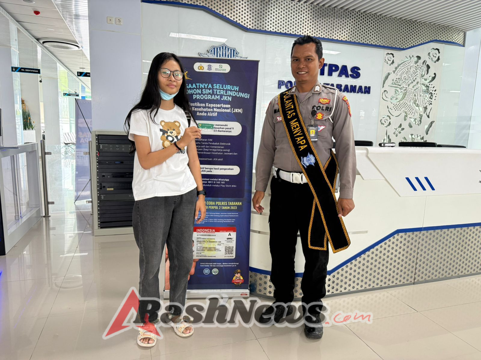 Polantas Polres Tabanan Hadir Menyapa: Edukasi Tertib Berlalu Lintas dan Panduan Pembuatan SIM di Satpas Tabanan