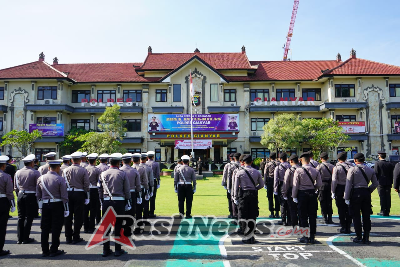 Polres Gianyar Gelar Upacara Peringatan Hari Sumpah Pemuda ke-97 Tahun 2025