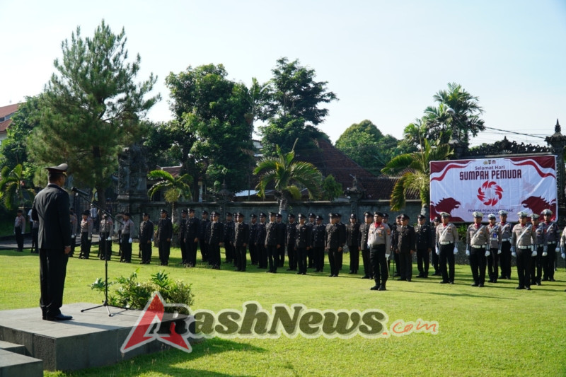 Polres Klungkung Gelar Upacara Peringatan Hari Sumpah Pemuda ke-97.