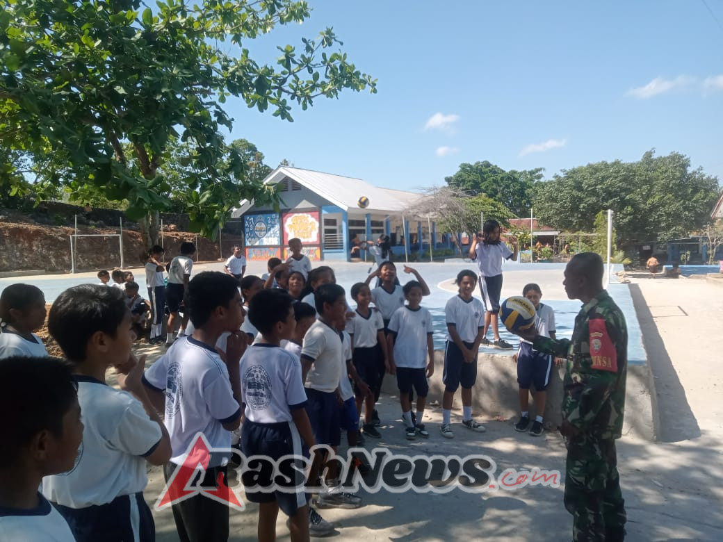 TNI Hadir di Sekolah, Dorong Generasi Muda Rote Ndao Lebih Semangat dan Tertib