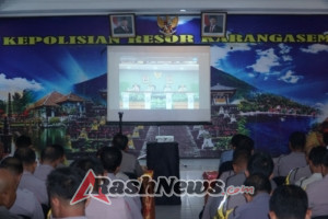 Polres Karangasem Ikuti Lounching Sistem Penerimaan Siswa Baru SMA Kemala Taruna Bhayangkara