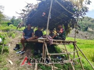 Sertu Latif Ajak Petani Manfaatkan Lahan Secara Maksimal untuk Dukung Hanpangan