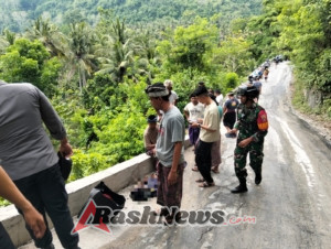 Babinsa Sakti; Out Of Control, Pengendara Sepeda Motor Dari Desa Sakti Meninggal