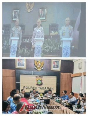 Polres Tabanan Ikuti Launching Sistem Penerimaan Siswa Baru SMA Kemala Taruna Bhayangkara Secara Virtual