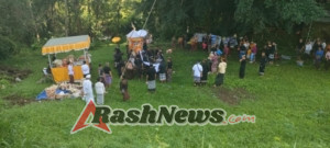 Bhabinkamtibmas Tangguntiti Bersama Pecalang Amankan Upacara Pitra Yadnya Pengabenan