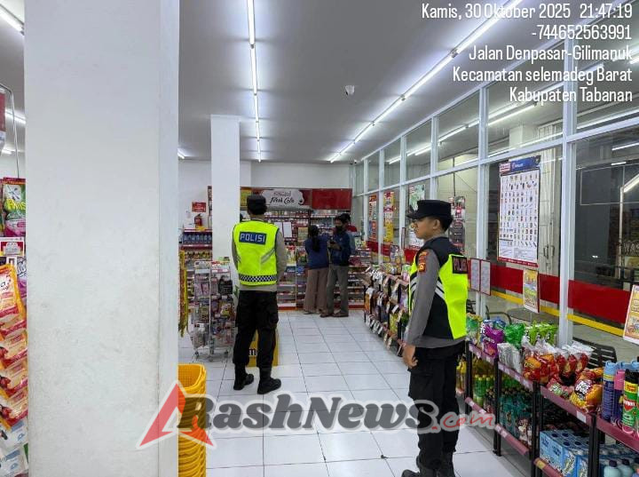 Polsek Selemadeg barat Gelar Patroli Malam Pantau Keamanan wilayah Cegah Gangguan Kamtibmas