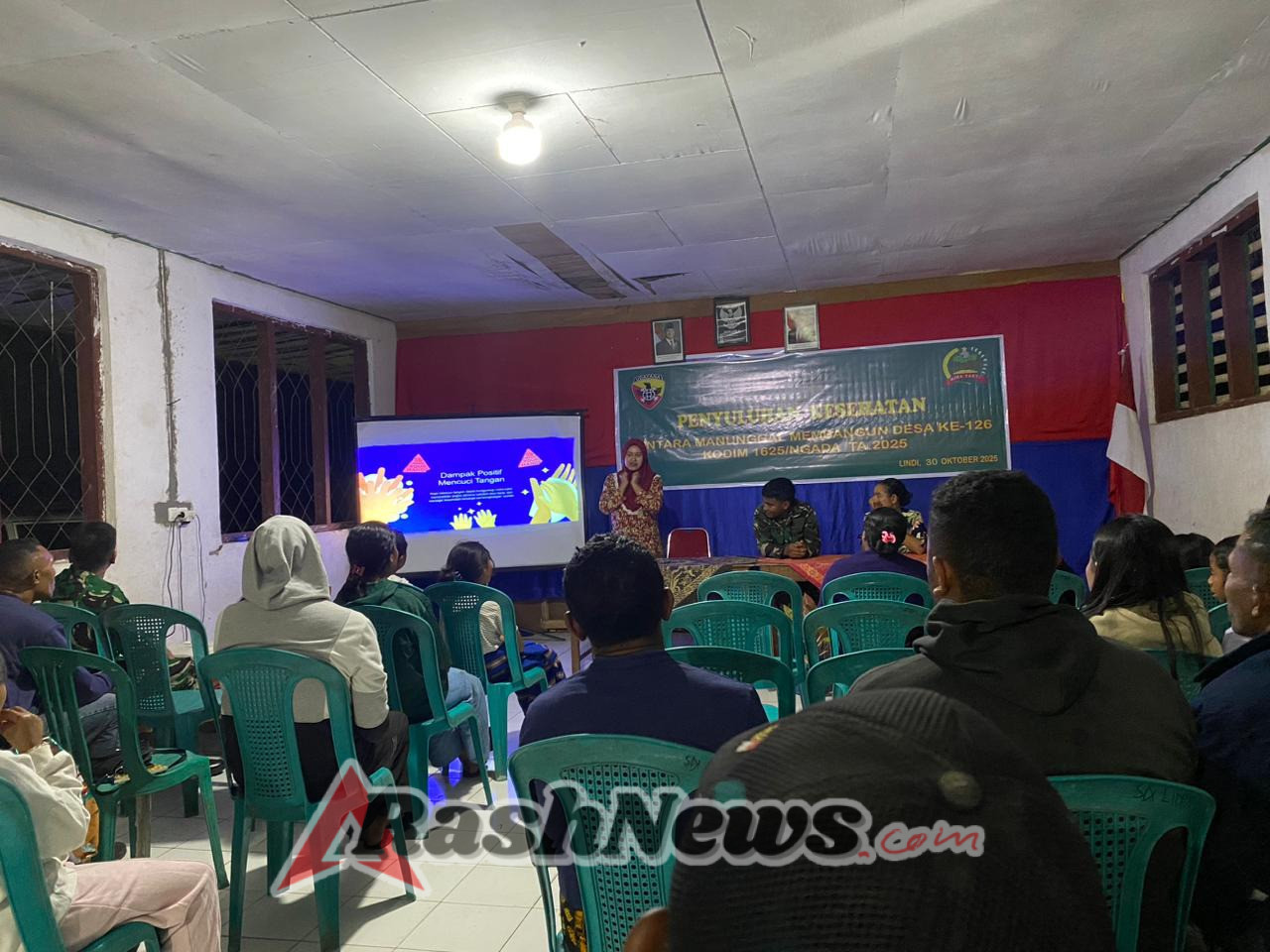 Warga Benteng Tawa Antusias Ikuti Penyuluhan Kesehatan dalam Program TMMD