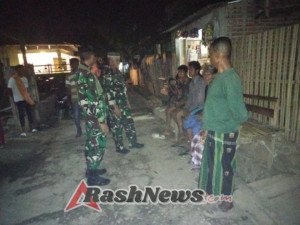 Babinsa Naru Gelar Patroli Siskamling Jaga Kondusifitas Wilayah Sape dan Lambu