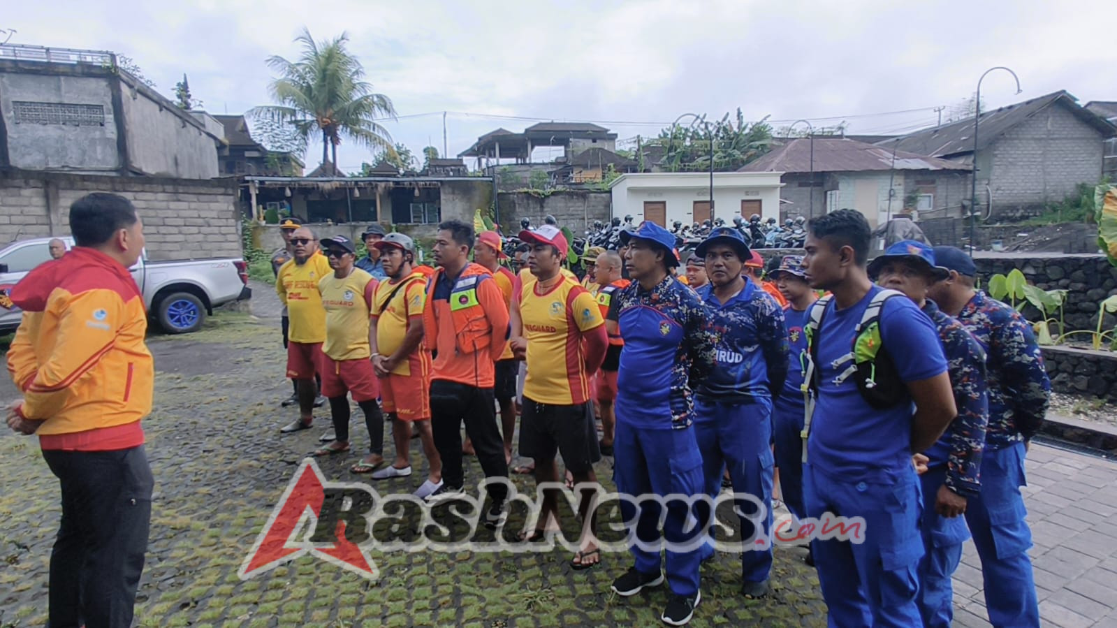 Kapolres Gianyar Pimpin Apel Kesiapan Pencarian Korban Terjatuh di Sungai Batu Deng Deng, Ubud