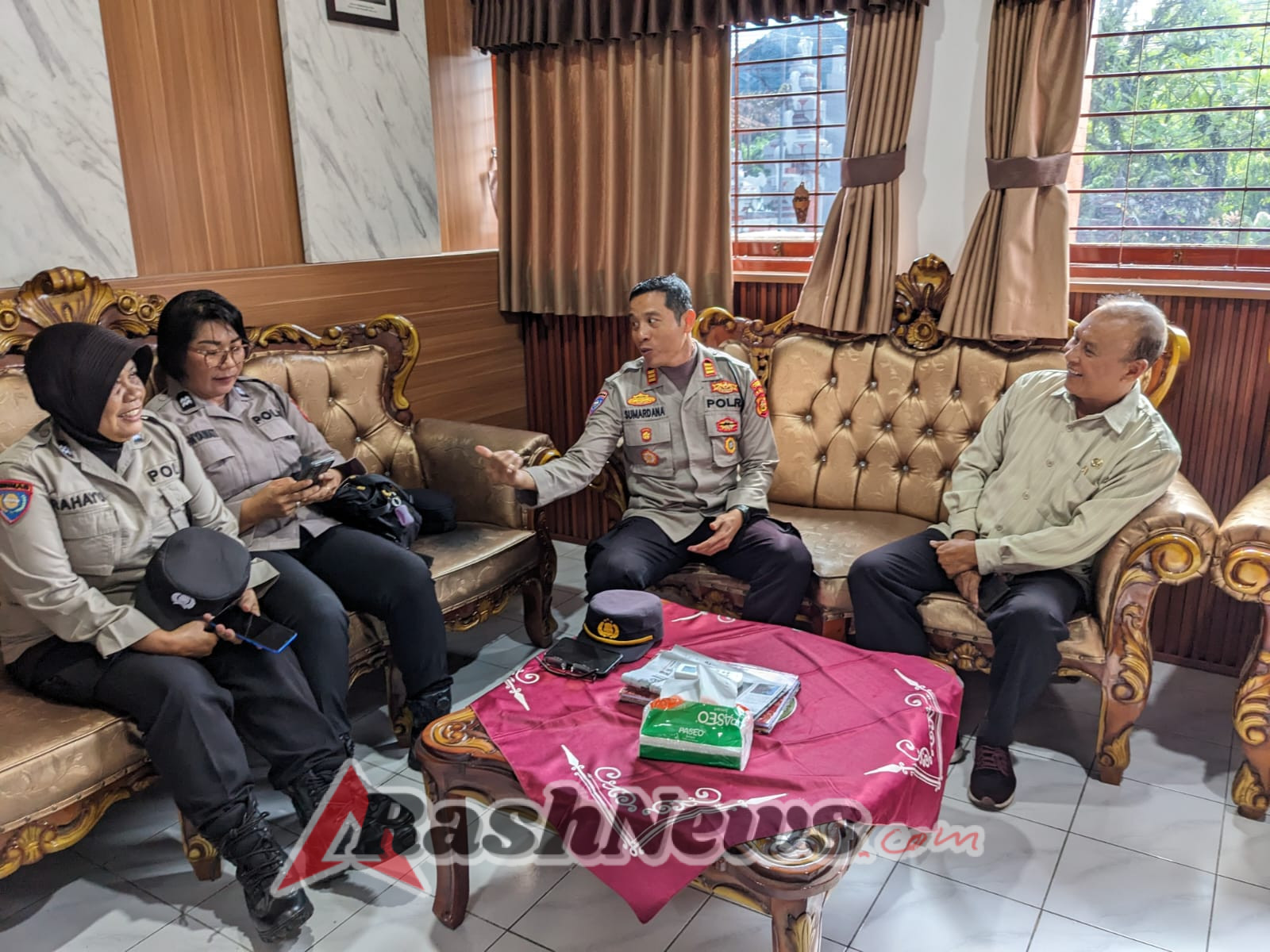 Polres Tabanan Jalin Koordinasi dengan SMKN 1 Tabanan, Siap Jadi Inspektur Upacara dan Beri Edukasi Pelajar