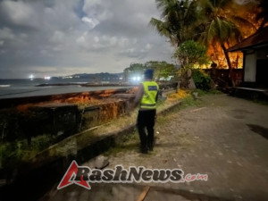 Sat Polairud Polres Karangasem Blue Light Patrol Memastikan Obyek Wisata Kondusif