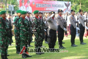 Guna mengamalkan nilai – nilai Pancasila Prajurit jajaran Kodim 1623/Karangasem ikuti upacara peringatan hari kesaktian Pancasila tahun 2025