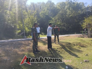Babinsa Desa Sermong Dampingi Pasi Ter, Pastikan Kesiapan Lahan Untuk Pembangunan Gedung Koperasi Merah Putih