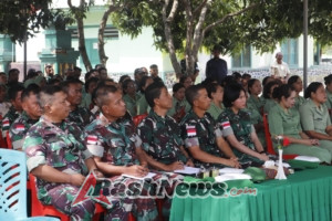 Dandim Belu Berikan Jam Komandan Kepada Prajurit TNI, PNS dan Persit Kodim Belu
