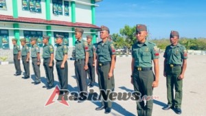 Dandim 1629/SBD Pimpin Upacara Korp Raport Kenaikan Pangkat