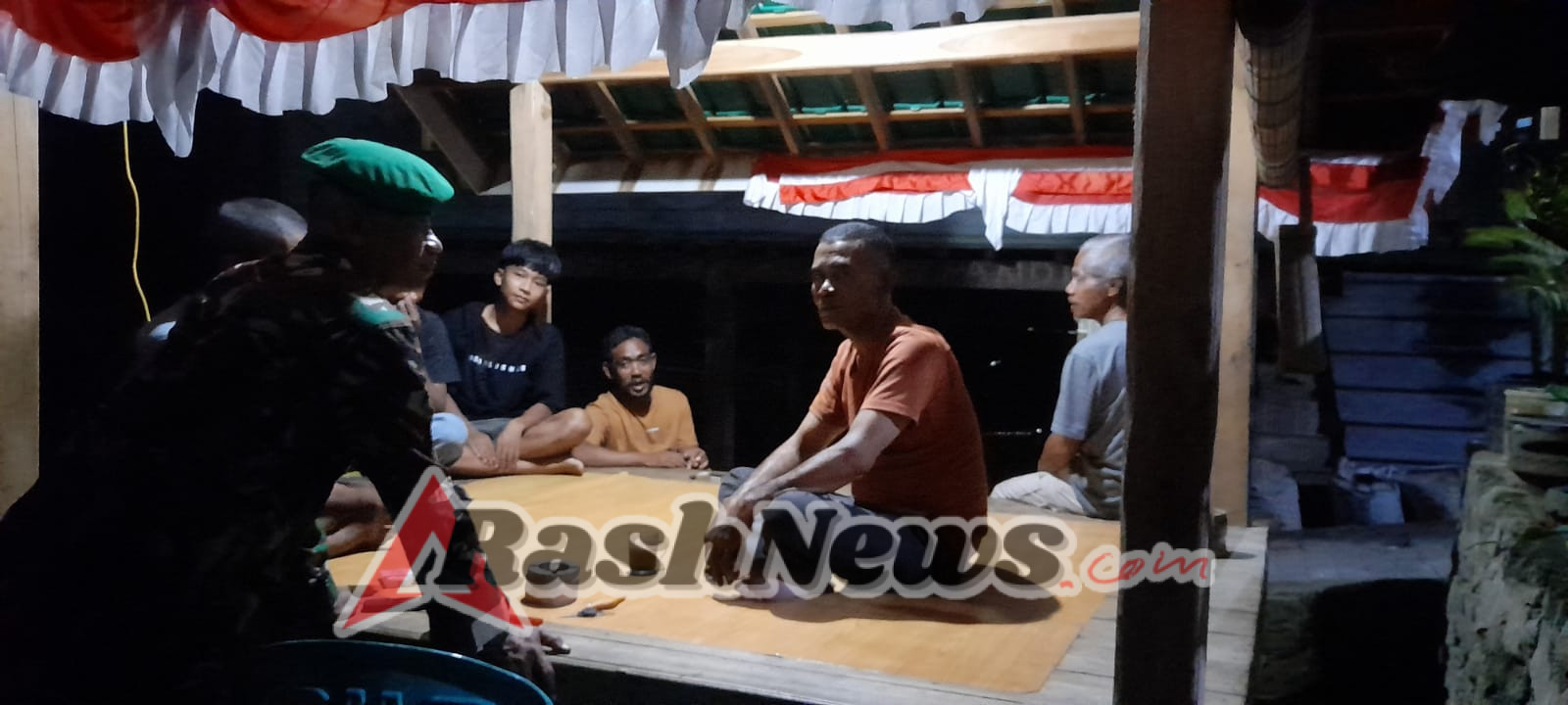 Koramil 1628-03/Seteluk Aktif Laksanakan Patroli Malam Cegah Gangguan Keamanan