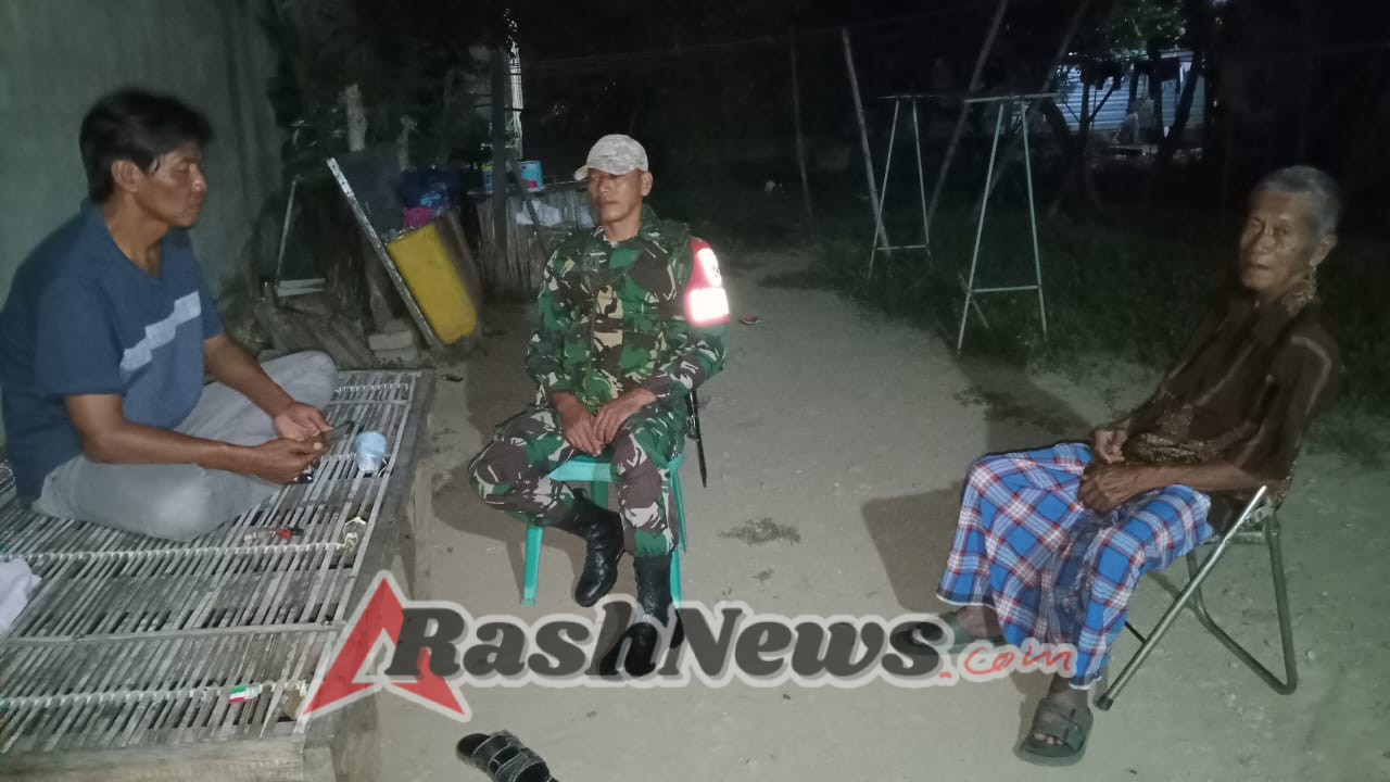 Kebersamaan Babinsa dan Warga Bugis dalam Siskamling Perkuat Rasa Aman dan Guyub