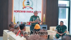 Kabacadnas Letjen TNI Gabriel Lema Kunjungi Korem 161/Wira Sakti, Silaturahmi Bersama Para Veteran RI di Kupang