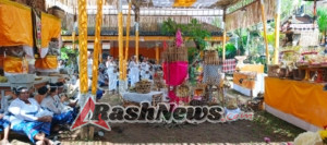 Danramil 1616-02/Ubud Dukung Kelancaran Upacara Karya Agung Ngenteg Linggih di Pura Naga Sari