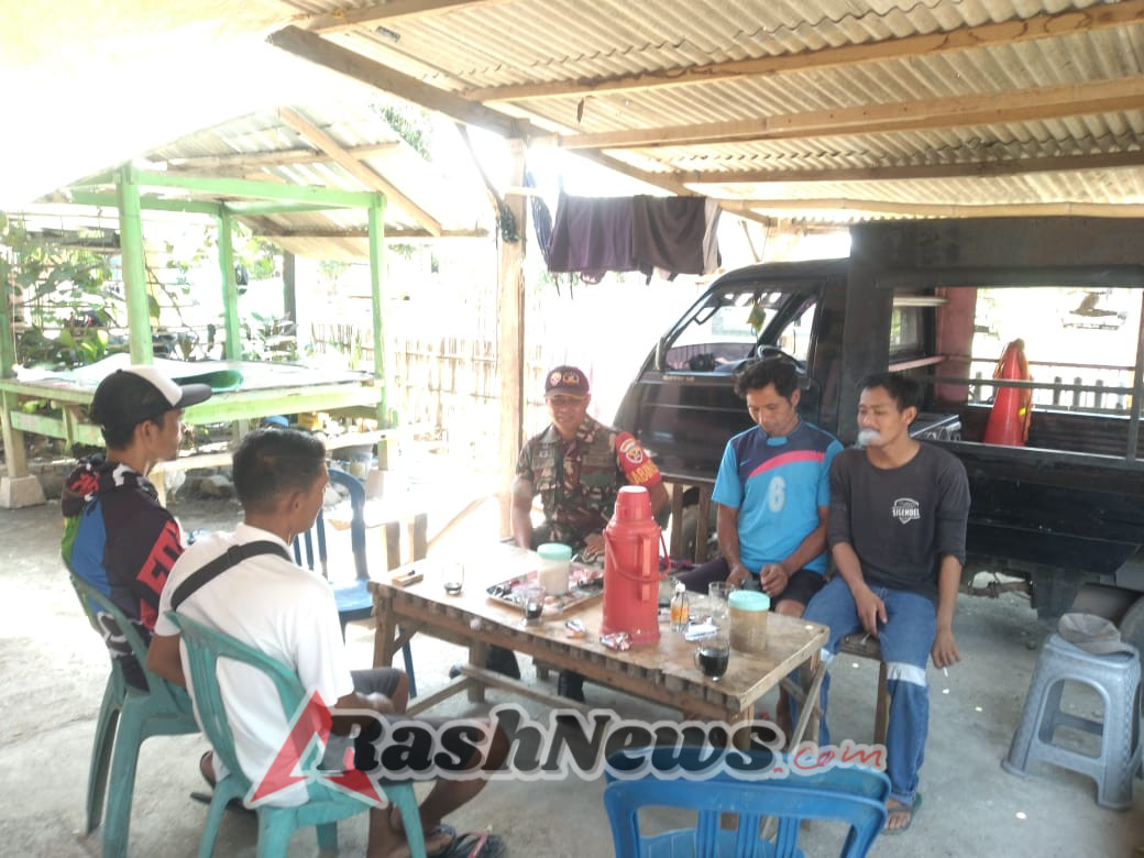 Babinsa Koramil 1628-03/Seteuk Sosialisasikan Pentingnya Hidup Sehat di Desa Binaan