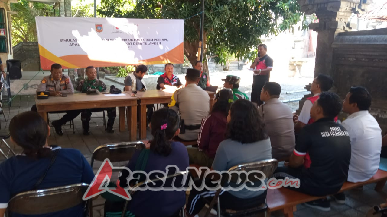 Pjs.Danramil 1623-08/Kubu apresiasi Simulasi Kedaruratan Bencana Untuk Forum PRB-API, Aparat Desa, Dan Masyarakat